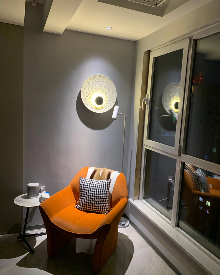 WOMO Eclipse Round Disc Wall Sconce-WM6034 - Image 9