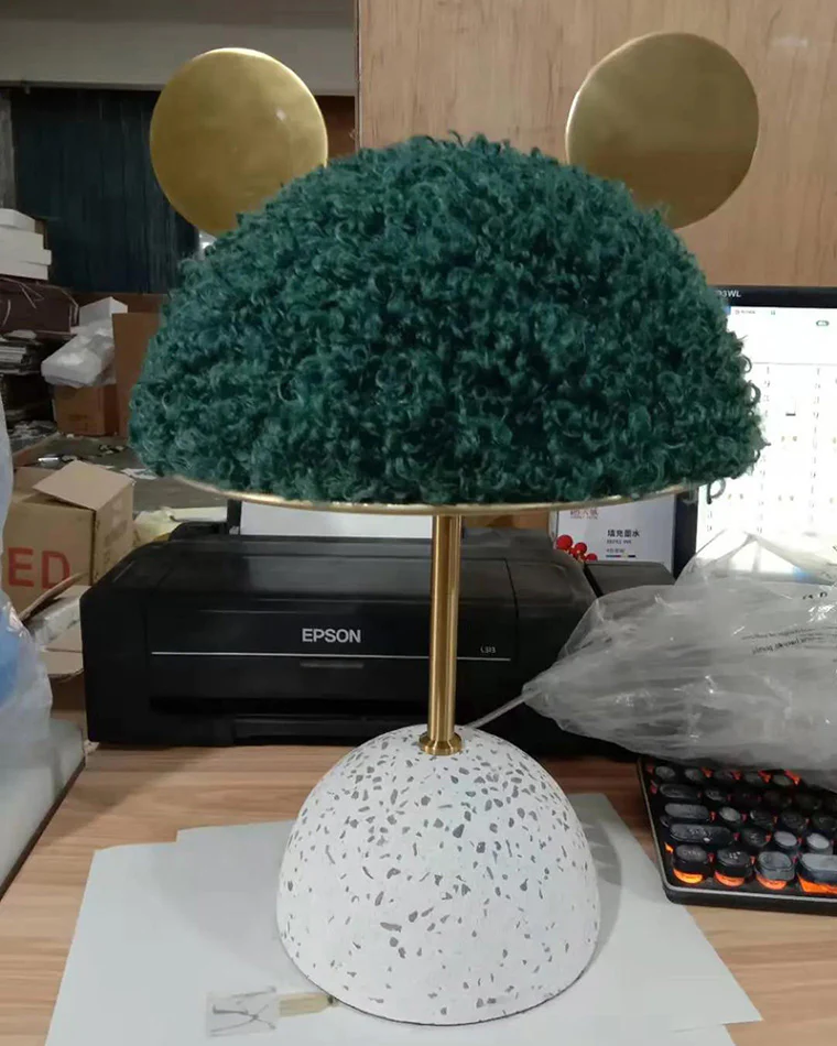 WOMO Cute Mickey/Minnie Terrazzo Table Lamp for Children-WM8017 - Image 15