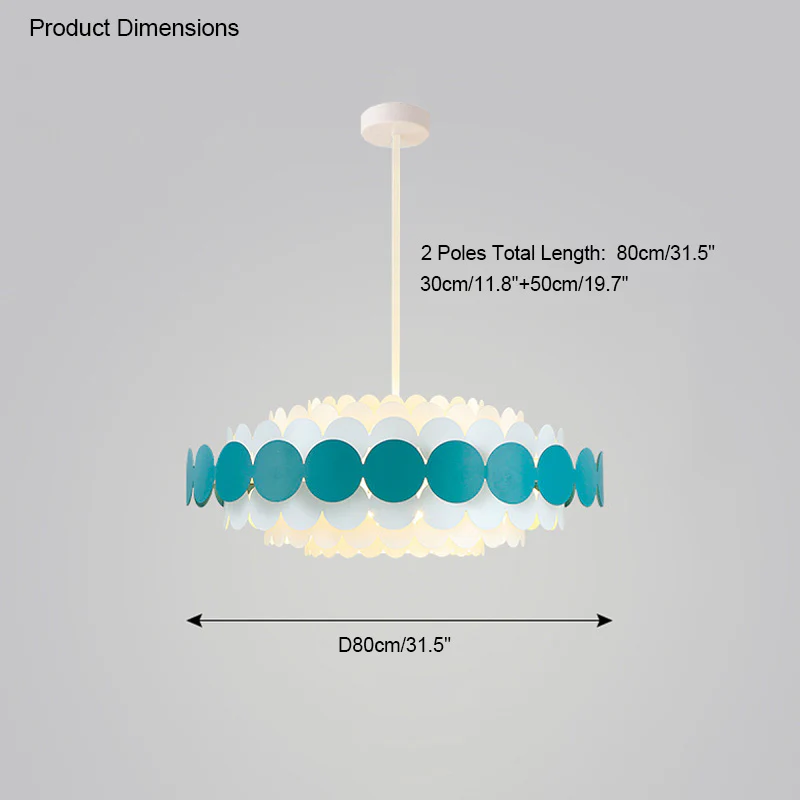 WOMO Scandi Scalloped Round Chandelier-WM2140 - Image 36