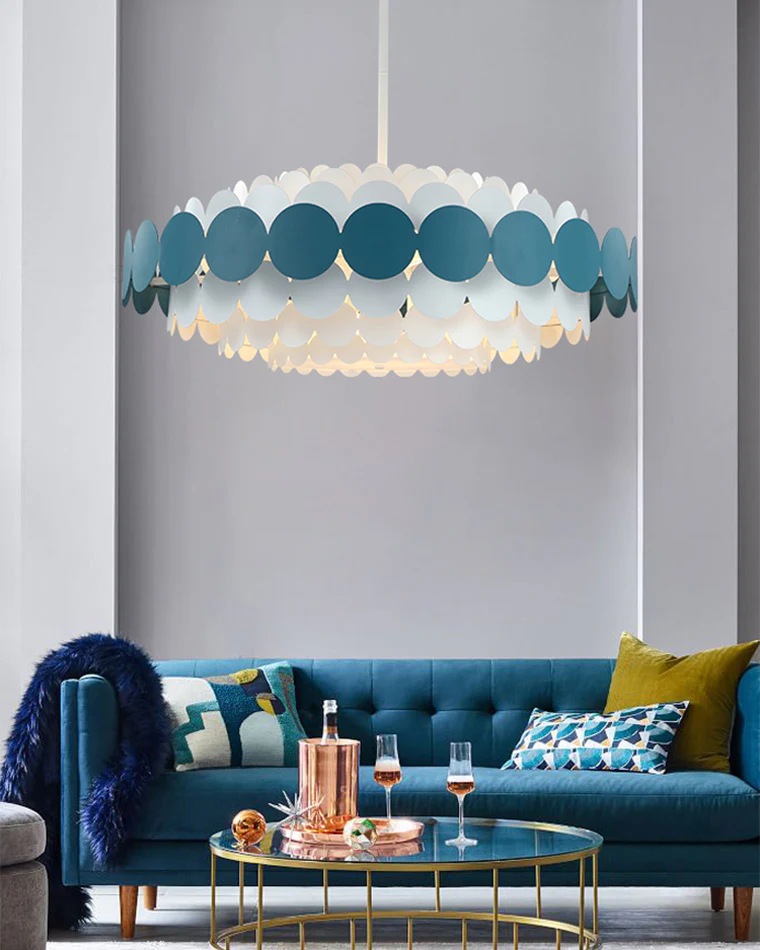 WOMO Scandi Scalloped Round Chandelier-WM2140 - Image 4