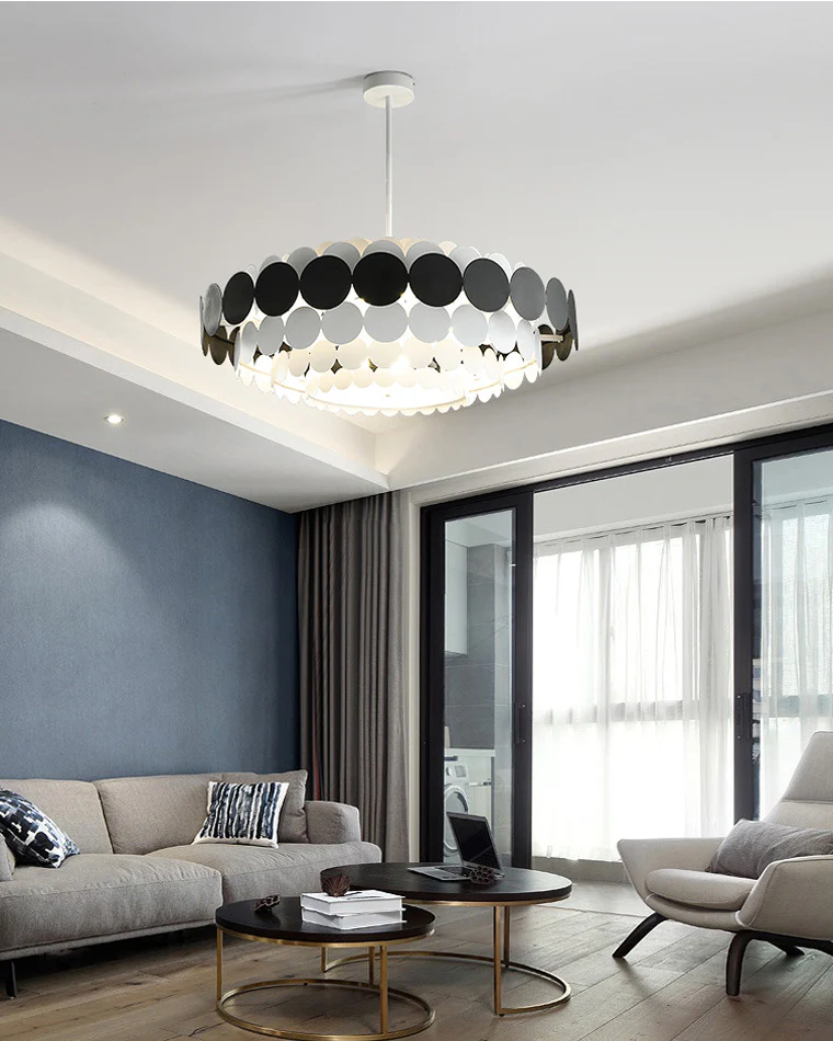 WOMO Scandi Scalloped Round Chandelier-WM2140 - Image 5