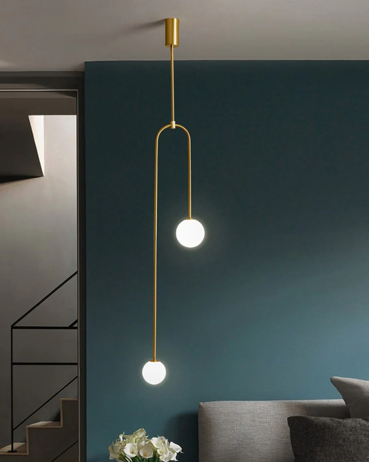 WOMO 2-Globes Pendant Light-WM2045 - Image 2