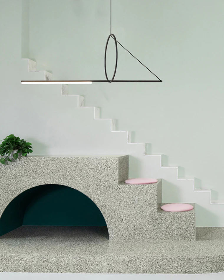 WOMO Offset Linear Pendant Light-WM2135 - Image 11