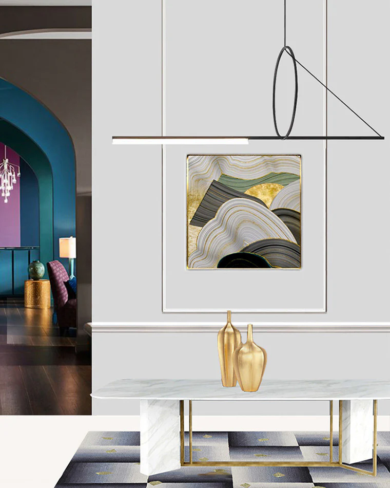 WOMO Offset Linear Pendant Light-WM2135 - Image 9