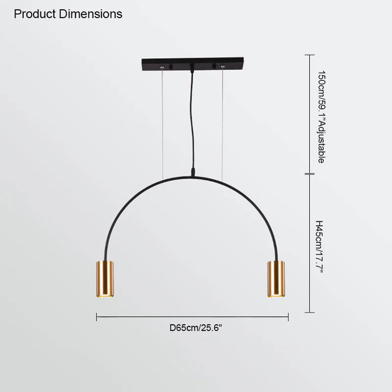 WOMO Arc Rainbow Pendant Chandelier-WM2063 - Image 23