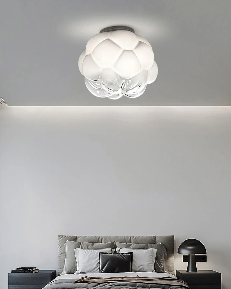 WOMO Cloud Milk Blown Glass Ceiling Light-WM1036 - Image 10