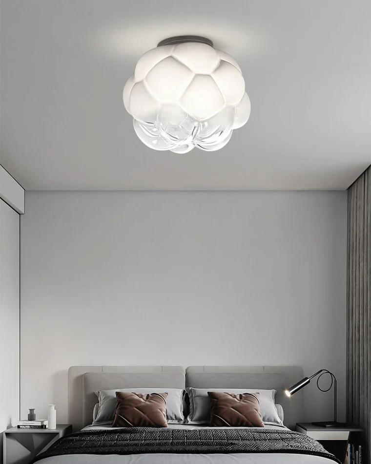 WOMO Cloud Milk Blown Glass Ceiling Light-WM1036 - Image 12