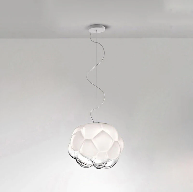 WOMO Cloud Milk Blown Glass Ceiling Light-WM1036 - Image 16