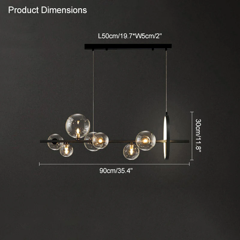 WOMO Linear Glass Bubble Chandelier-WM2040 - Image 20