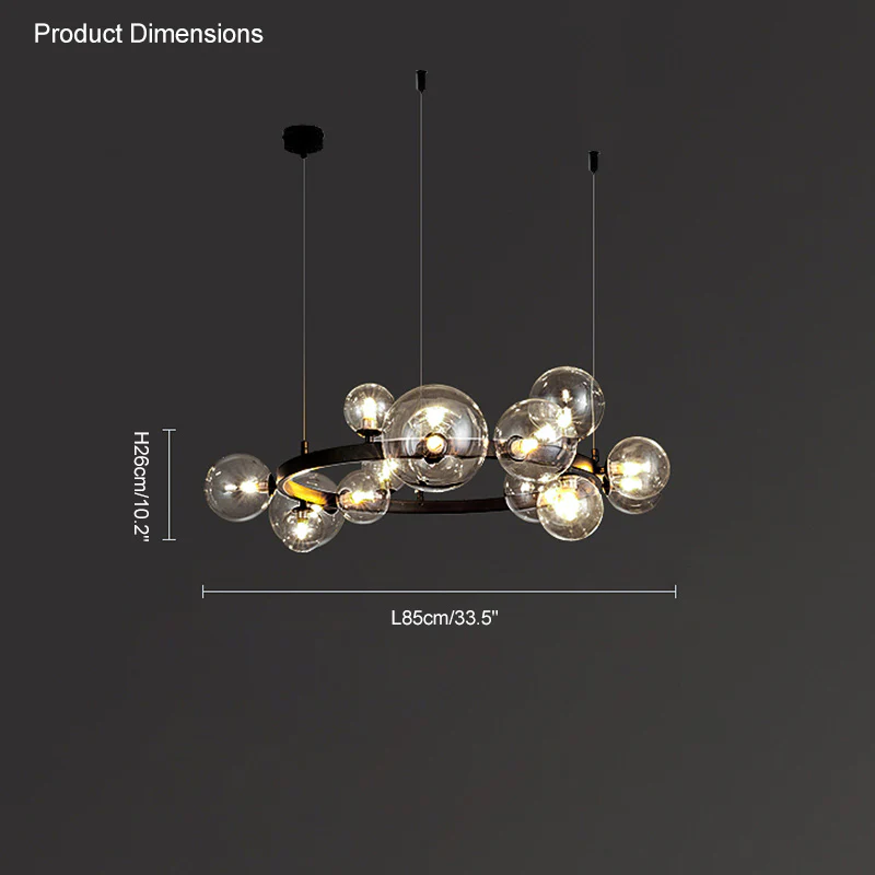WOMO Linear Glass Bubble Chandelier-WM2040 - Image 22