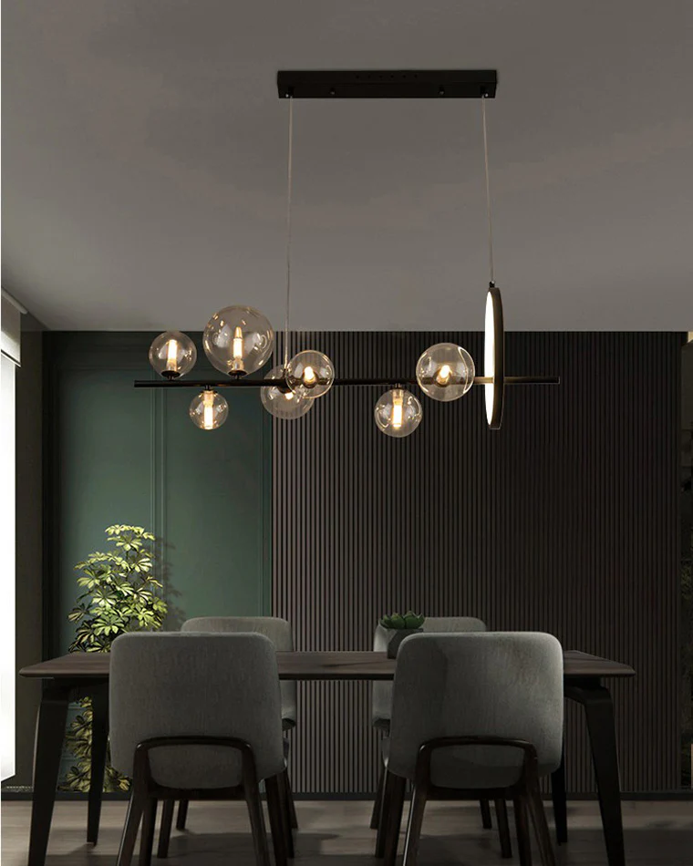 WOMO Linear Glass Bubble Chandelier-WM2040 - Image 3
