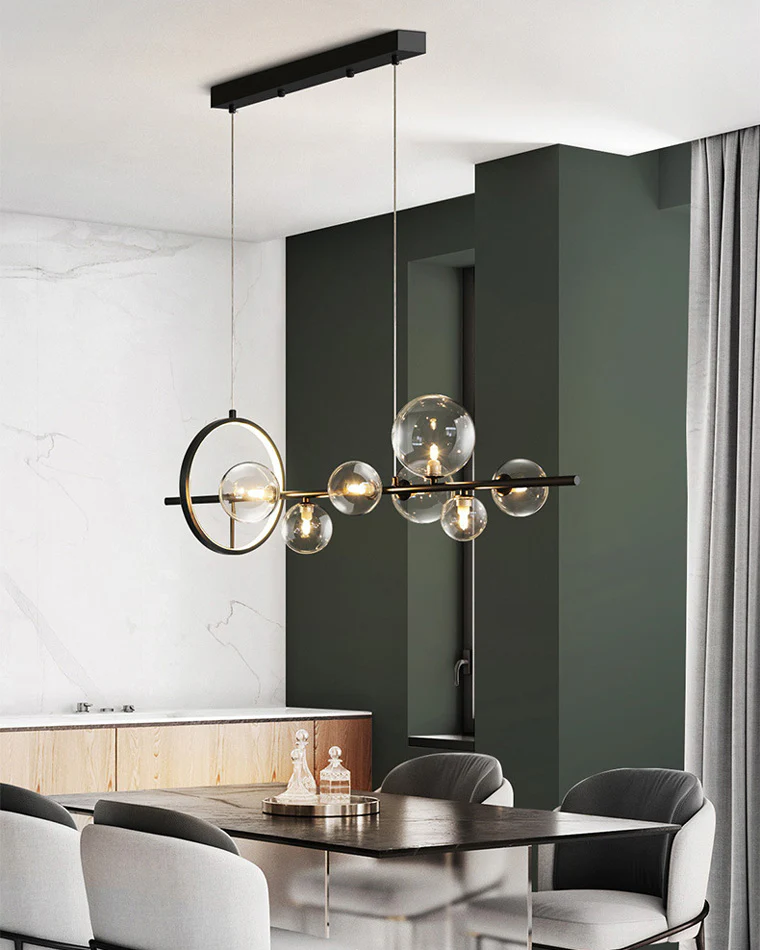 WOMO Linear Glass Bubble Chandelier-WM2040 - Image 4
