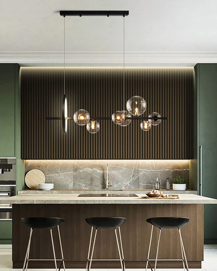 WOMO Linear Glass Bubble Chandelier-WM2040 - Image 9
