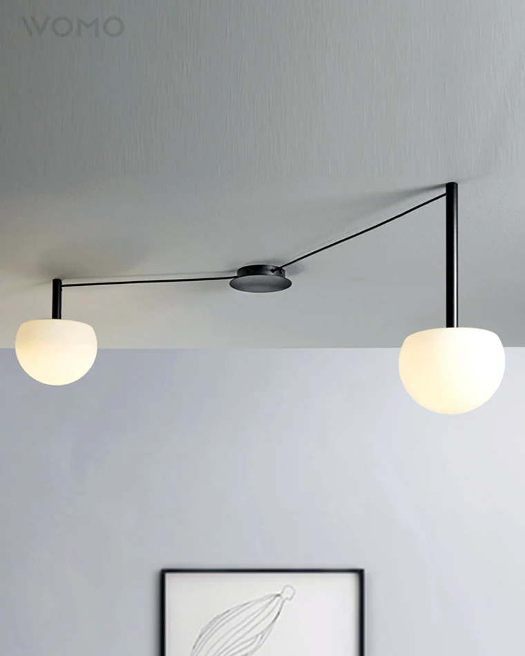 WOMO Custom Frosted Glass Globe Ceiling Light-WM1029 - Image 10