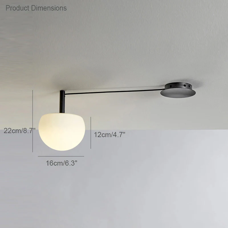 WOMO Custom Frosted Glass Globe Ceiling Light-WM1029 - Image 15