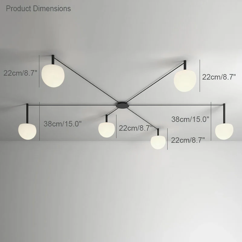 WOMO Custom Frosted Glass Globe Ceiling Light-WM1029 - Image 23