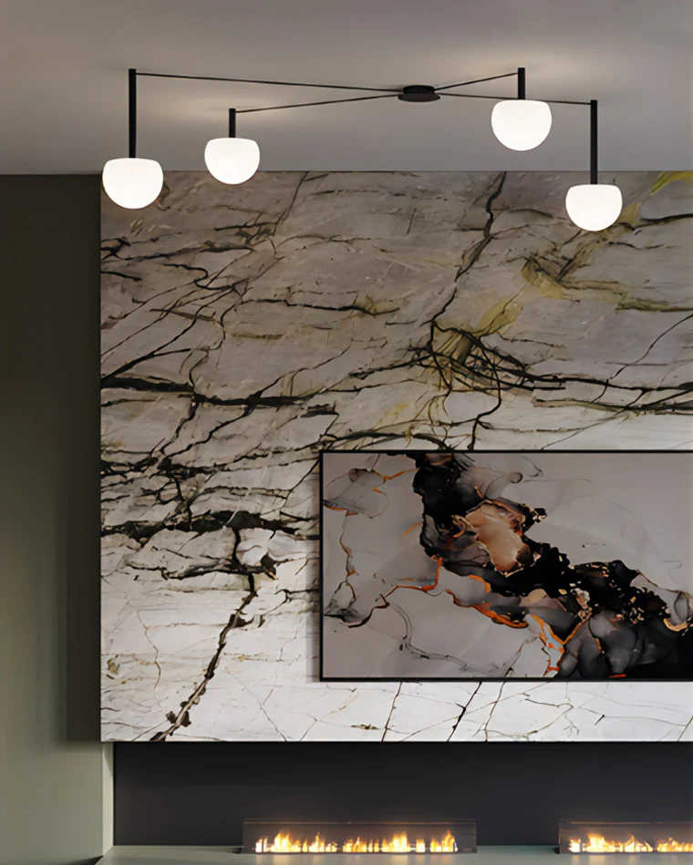 WOMO Custom Frosted Glass Globe Ceiling Light-WM1029 - Image 5