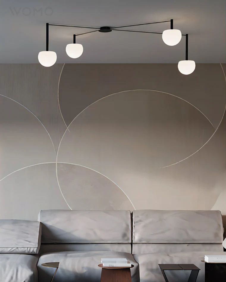 WOMO Custom Frosted Glass Globe Ceiling Light-WM1029 - Image 8
