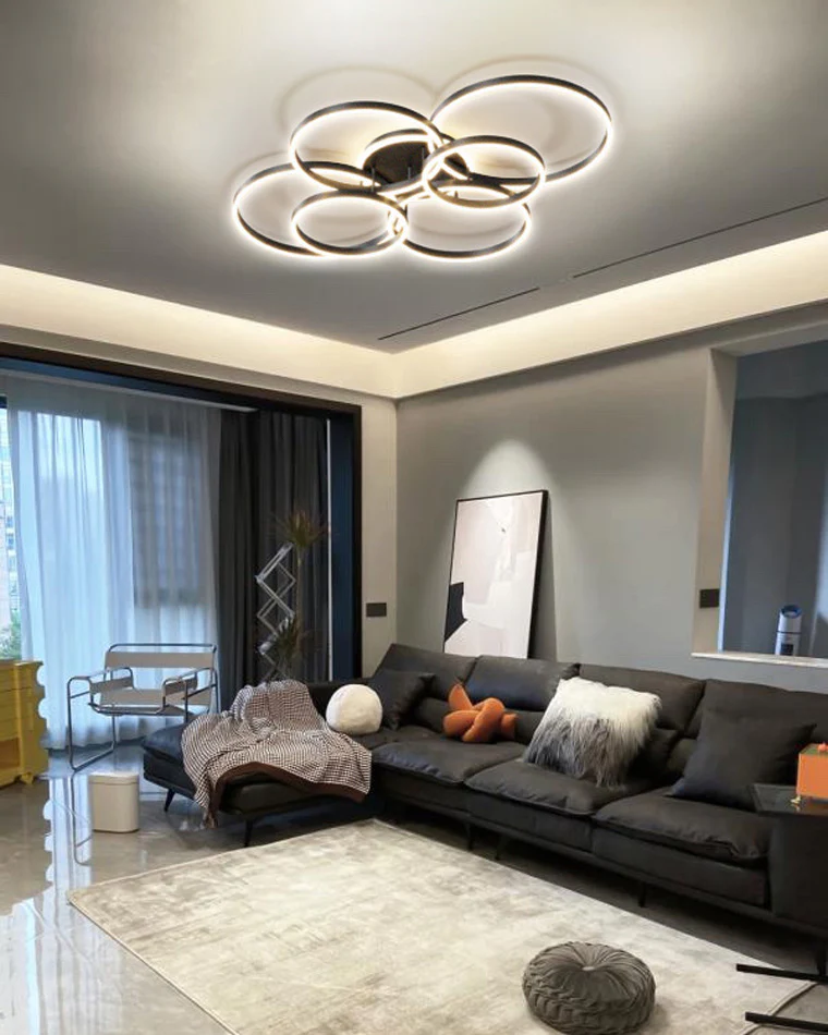 WOMO Circular LED Flush Mount Ceiling Light-WM1032 - Image 10