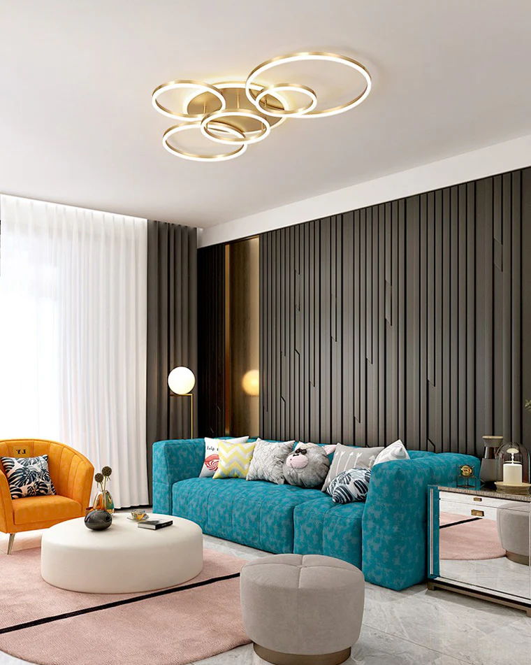 WOMO Circular LED Flush Mount Ceiling Light-WM1032 - Image 11