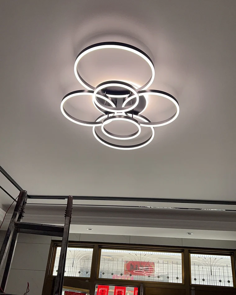 WOMO Circular LED Flush Mount Ceiling Light-WM1032 - Image 20