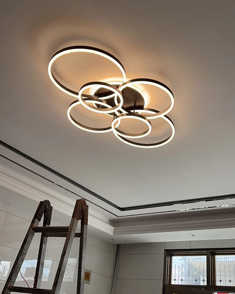 WOMO Circular LED Flush Mount Ceiling Light-WM1032 - Image 21