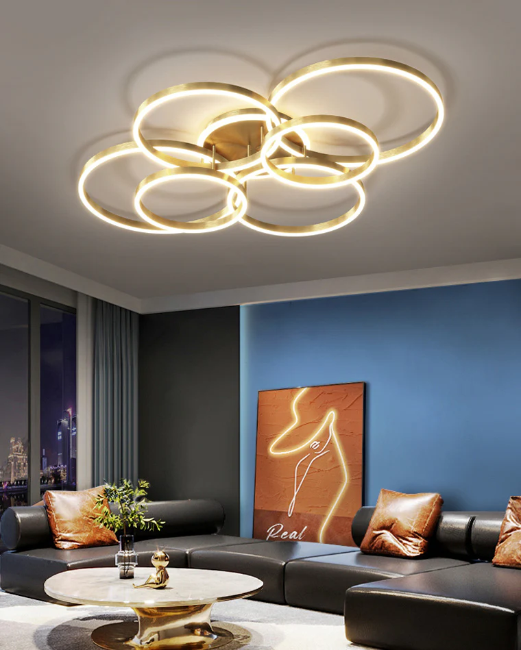 WOMO Circular LED Flush Mount Ceiling Light-WM1032 - Image 3