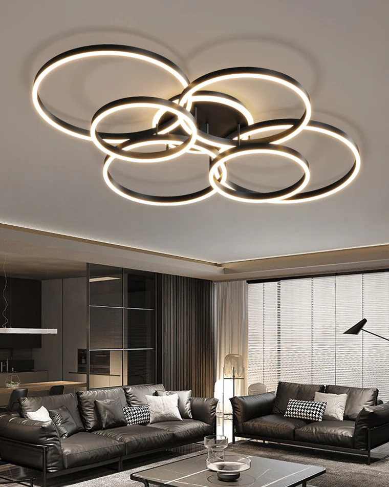 WOMO Circular LED Flush Mount Ceiling Light-WM1032 - Image 5