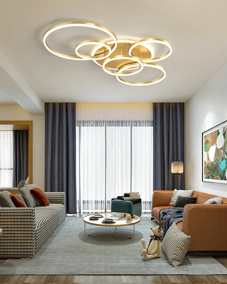 WOMO Circular LED Flush Mount Ceiling Light-WM1032 - Image 6