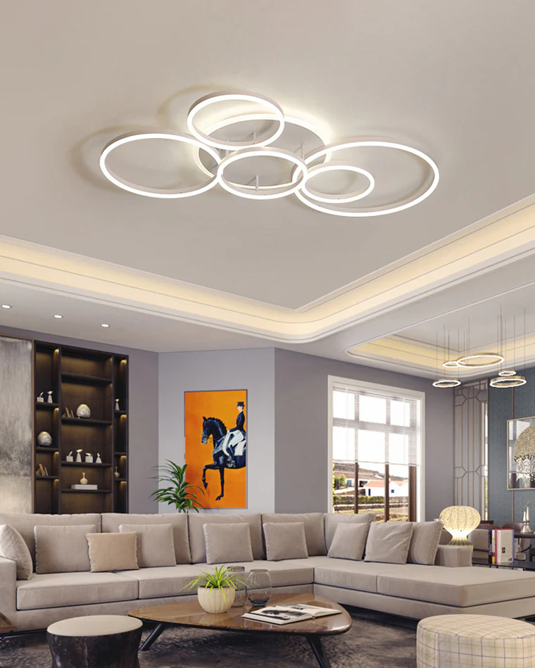 WOMO Circular LED Flush Mount Ceiling Light-WM1032 - Image 7