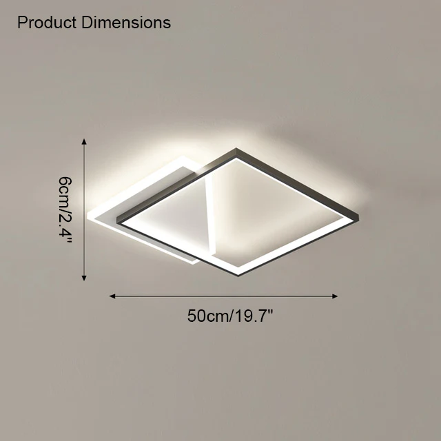 WOMO Geometric Flat Ceiling Light-WM1031 - Image 18