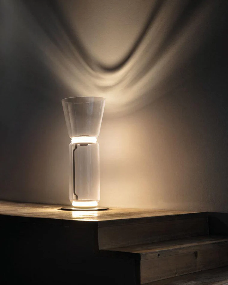 WOMO Glass Column Torchiere Floor Lamp-WM7018 - Image 23