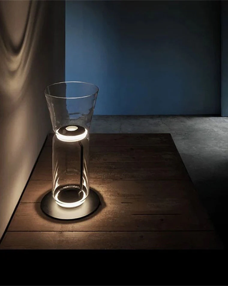 WOMO Glass Column Torchiere Floor Lamp-WM7018 - Image 36