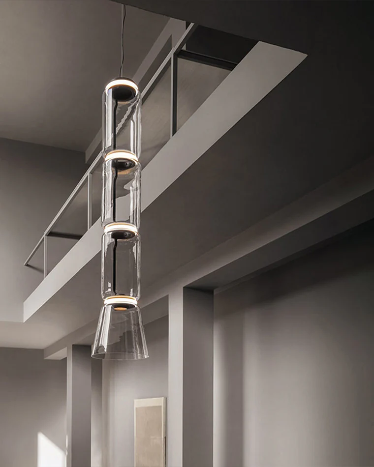 WOMO Glass Column Torchiere Floor Lamp-WM7018 - Image 42