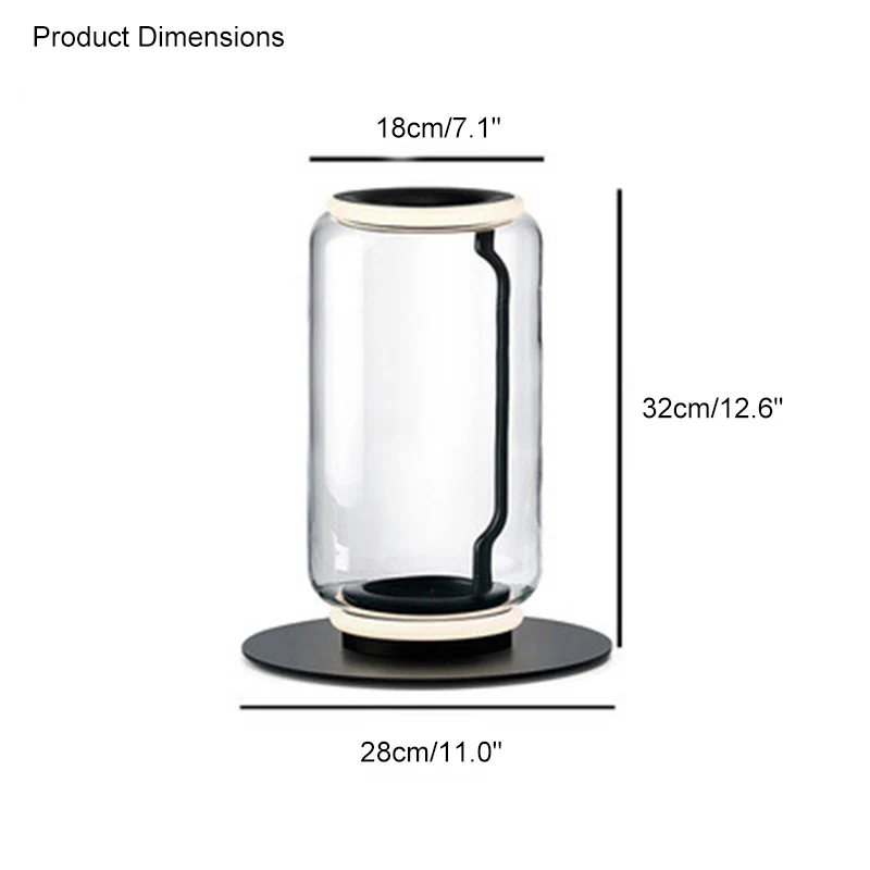 WOMO Glass Column Torchiere Floor Lamp-WM7018 - Image 43