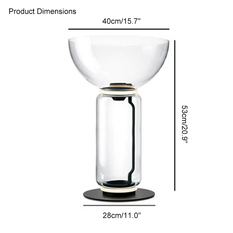 WOMO Glass Column Torchiere Floor Lamp-WM7018 - Image 52