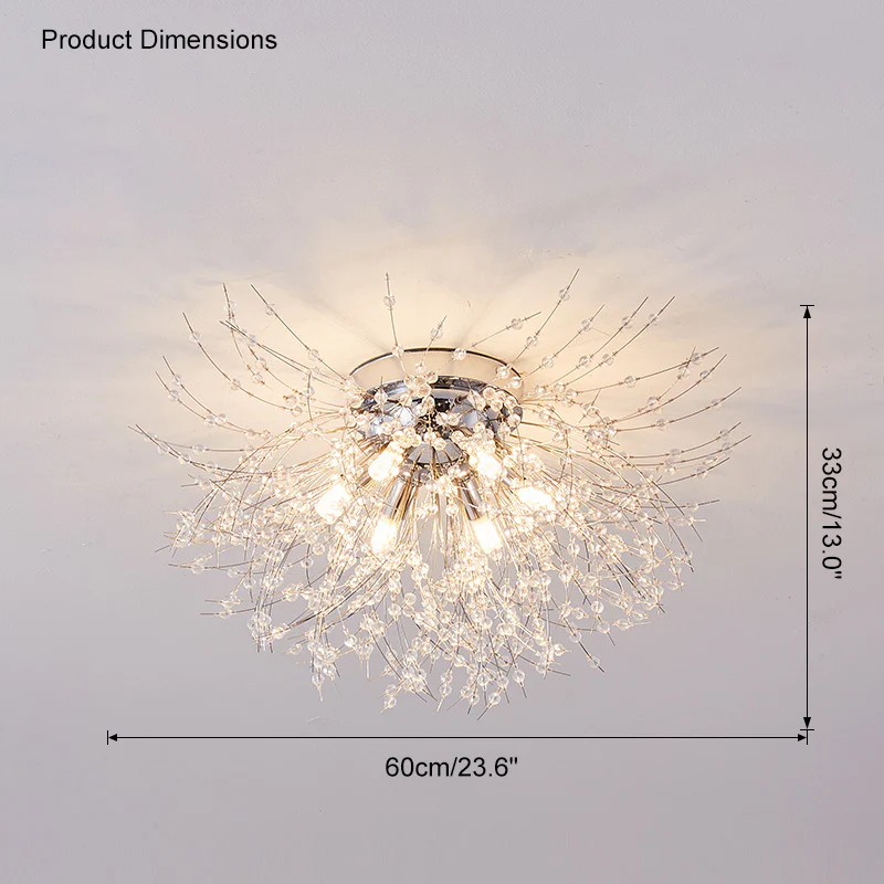 WOMO Dandelion Crystal Flush Mount Ceiling Light-WM1014 - Image 15