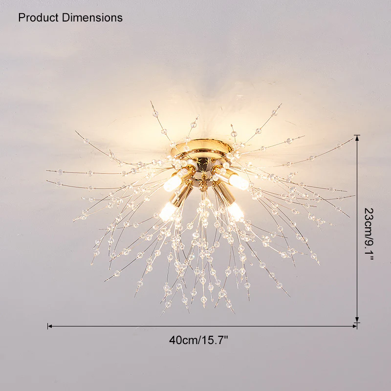 WOMO Dandelion Crystal Flush Mount Ceiling Light-WM1014 - Image 19