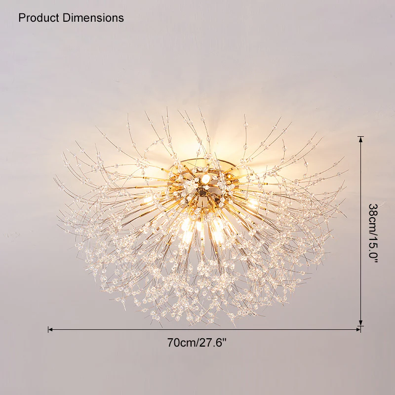 WOMO Dandelion Crystal Flush Mount Ceiling Light-WM1014 - Image 25