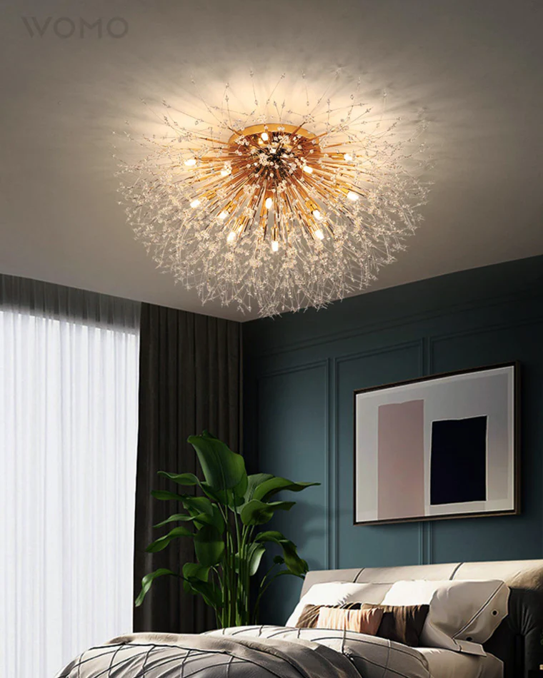 WOMO Dandelion Crystal Flush Mount Ceiling Light-WM1014 - Image 4