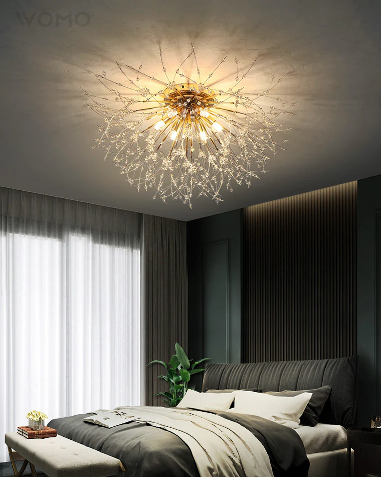 WOMO Dandelion Crystal Flush Mount Ceiling Light-WM1014 - Image 5