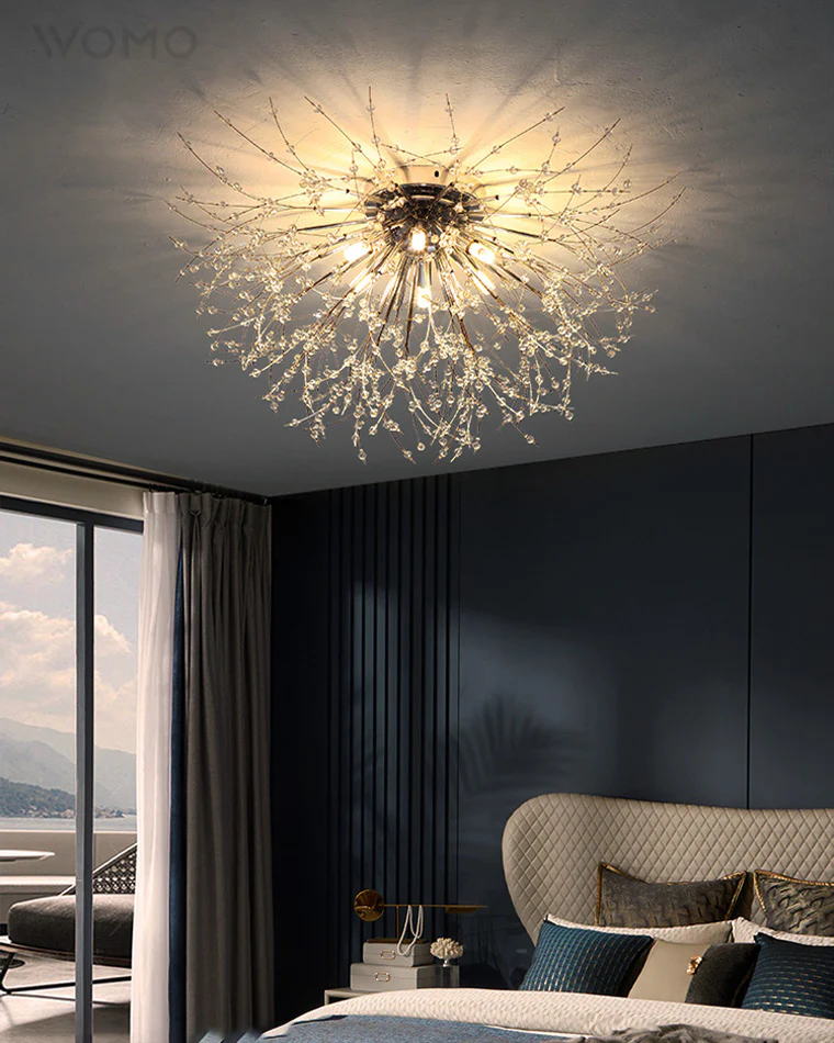 WOMO Dandelion Crystal Flush Mount Ceiling Light-WM1014 - Image 6