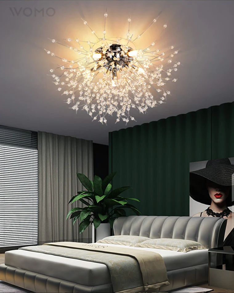 WOMO Dandelion Crystal Flush Mount Ceiling Light-WM1014 - Image 7