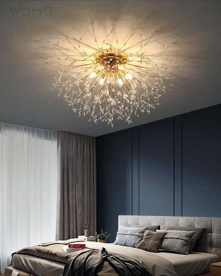 WOMO Dandelion Crystal Flush Mount Ceiling Light-WM1014 - Image 9