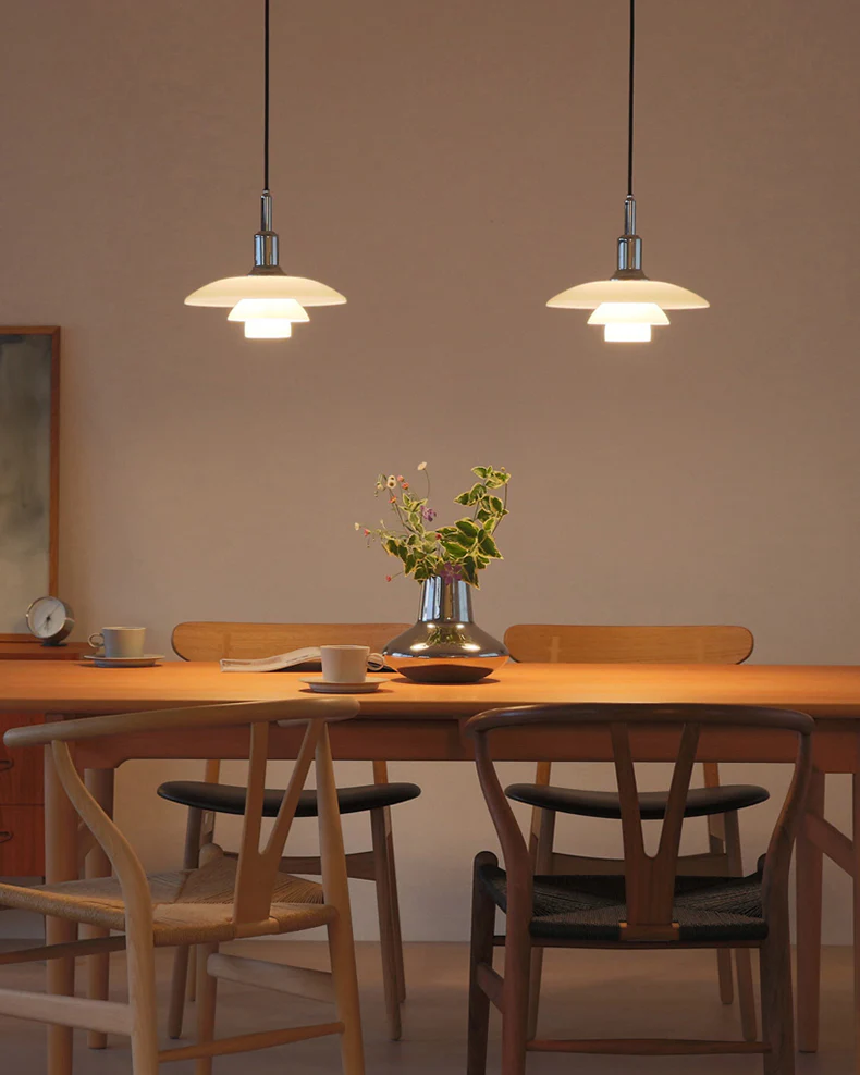WOMO Danish Designer Milk Glass Pendant Lamp-WM2116 - Image 11