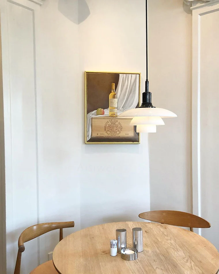 WOMO Danish Designer Milk Glass Pendant Lamp-WM2116 - Image 12