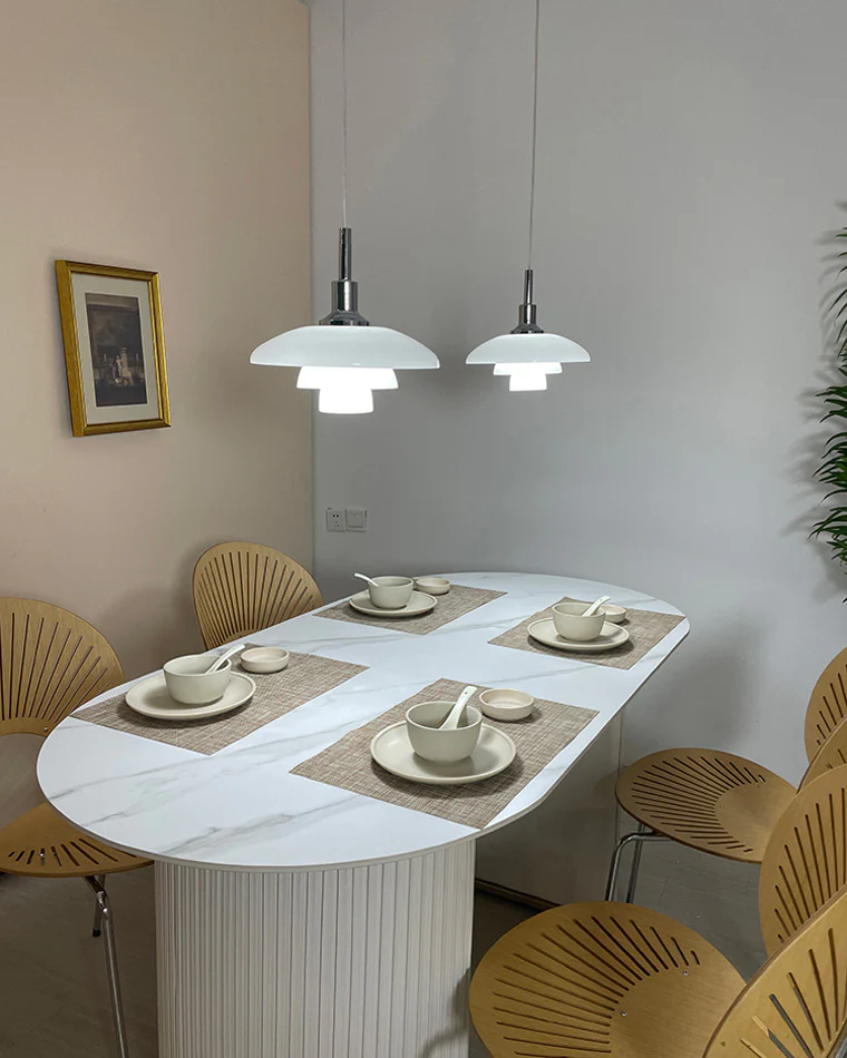 WOMO Danish Designer Milk Glass Pendant Lamp-WM2116 - Image 24