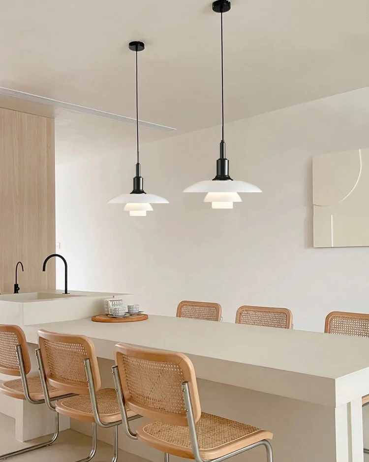 WOMO Danish Designer Milk Glass Pendant Lamp-WM2116 - Image 29