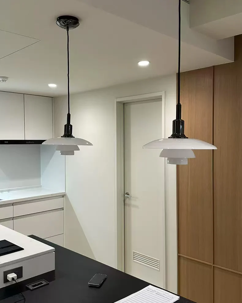 WOMO Danish Designer Milk Glass Pendant Lamp-WM2116 - Image 30