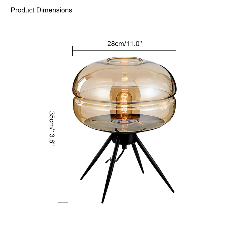 WOMO Glass Dome Table Lamp-WM8022 - Image 15
